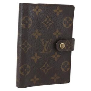 LOUIS VUITTON Monogram Agenda PM Day Planner Cover R20005 LV Auth 160034